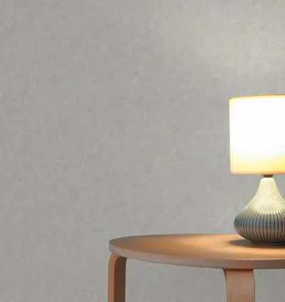 Papel Pintado Natural Living Aspecto Yeso Industrial Gris