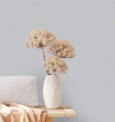 Papel Pintado Natural Living Aspecto Textil Texturado Gris