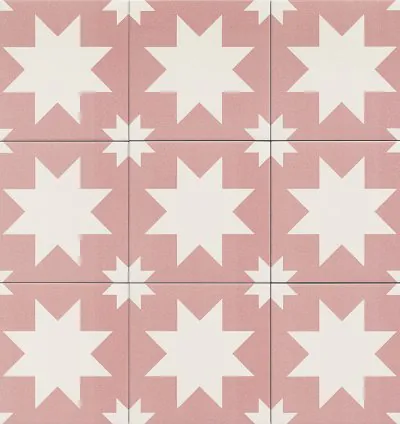 FIRED STAR PINK 20x20