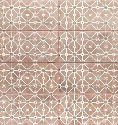 DECOR ARGILE ROSE 15x30