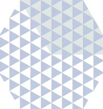 Hexa Peonia Azul 23x27 (0.75m²)