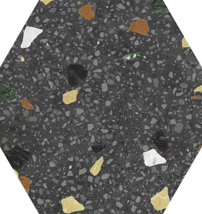 Hexa Tritato Negro 23x27 (0.75m²)